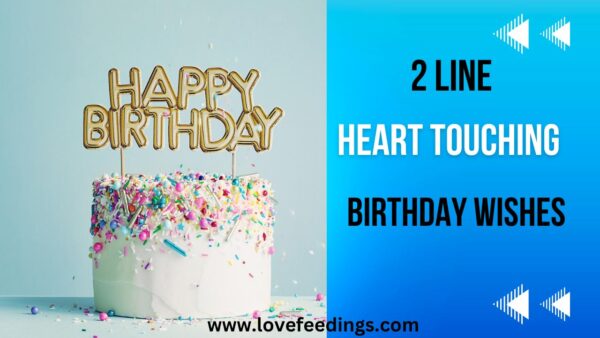 2 Line Heart Touching Birthday Wishes