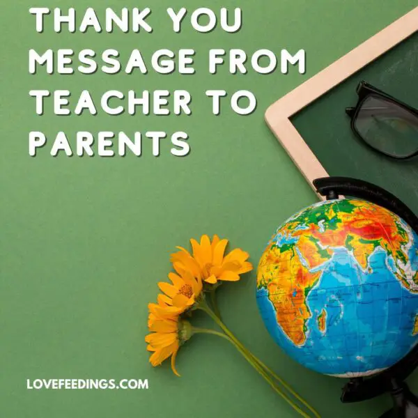 Thank You Message From Teacher To Parents